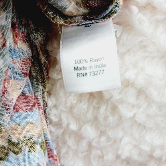 Skirt Maxi Peasant Size M-L Chevron Boho Whimsycore Festival Retro Tiered Y2K - Picture 11 of 12